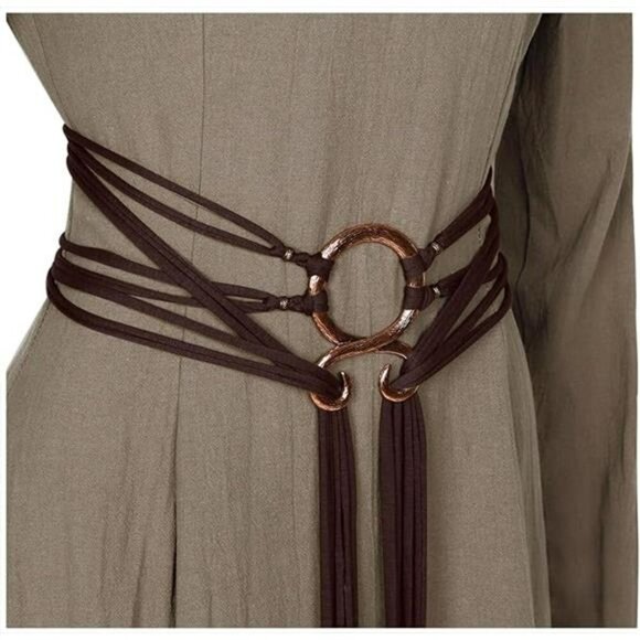 LVOW Viking Troll Cross Rope Belt Norse Witch Costume Pagan Medieval Accessory - Picture 8 of 8
